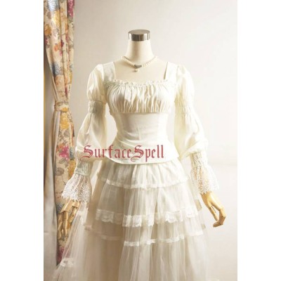 Surface Spell Gothic Dancing Roses Chiffon Blouse